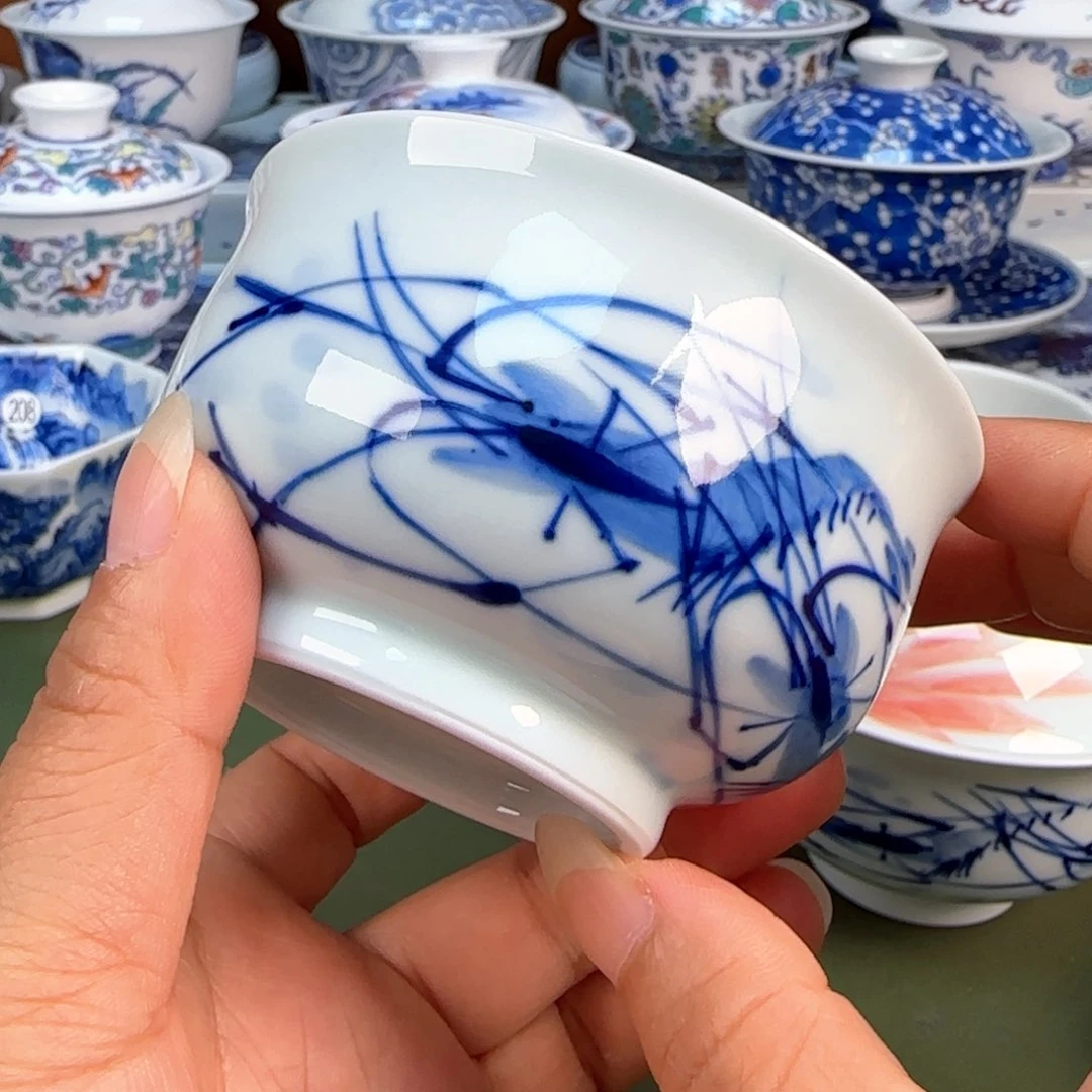 景德镇纯手绘茶具圆圆218