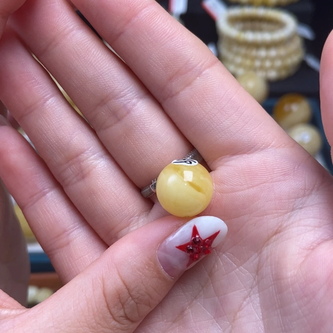 蜜蜡未镶嵌珠宝奇石12.9mm