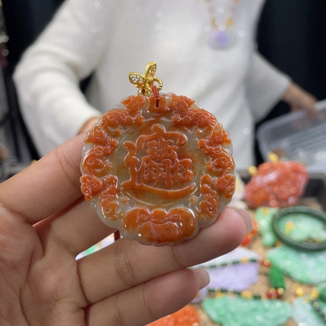 翡翠颈饰未镶嵌代编织