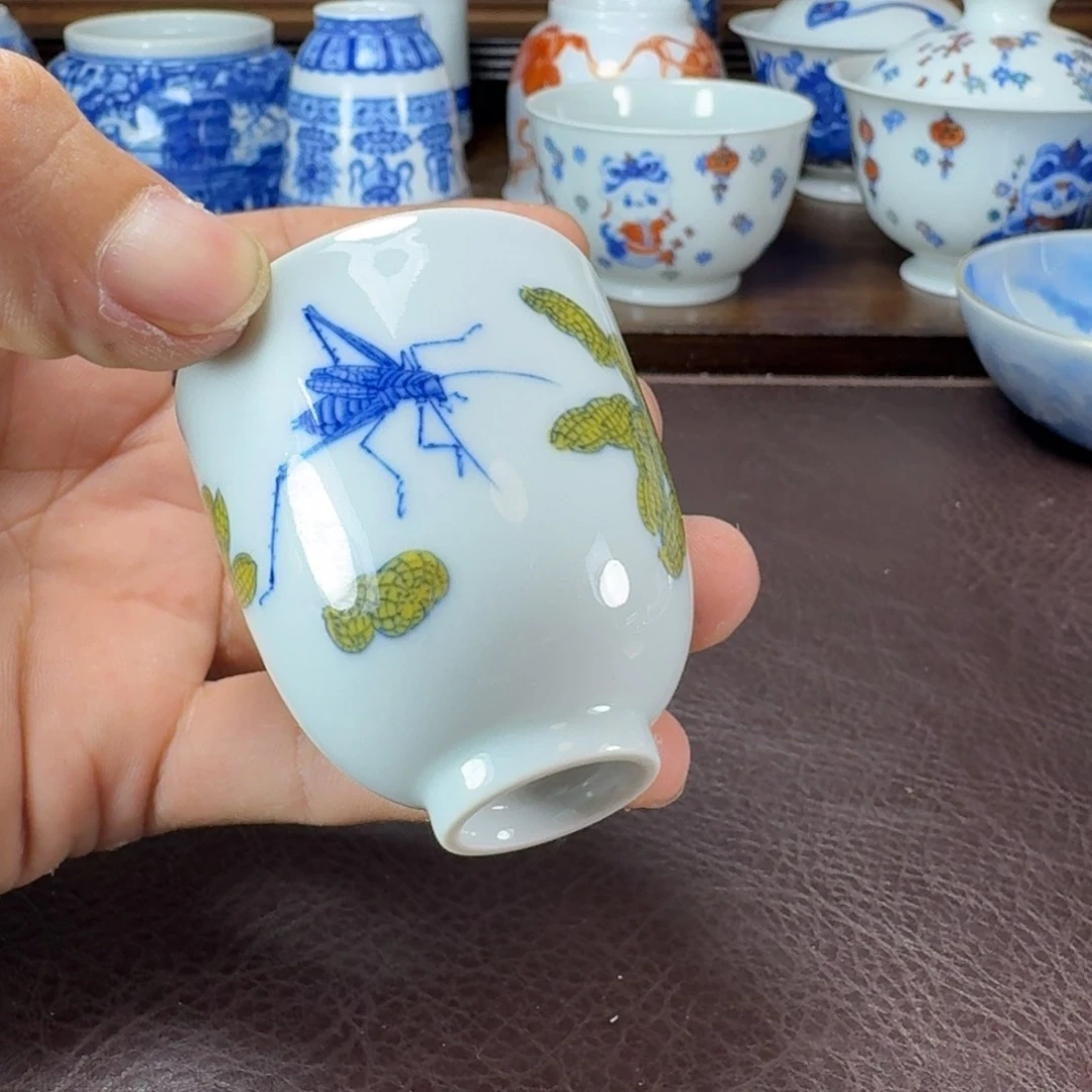 瓷片1****球当代景德镇陶瓷手绘茶具