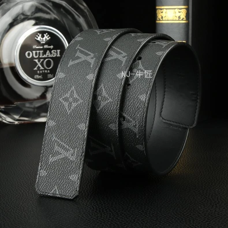 适用于L无头男士皮带条腰带无扣头男款商务简约风休闲风双面经典