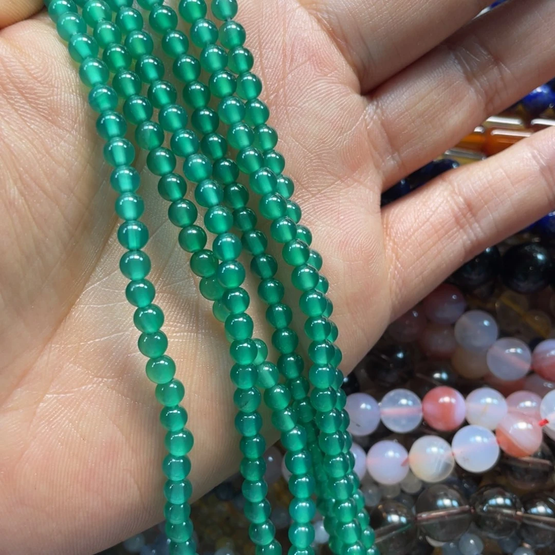 玛瑙/玉髓未镶嵌珠宝半成品绿玛瑙4