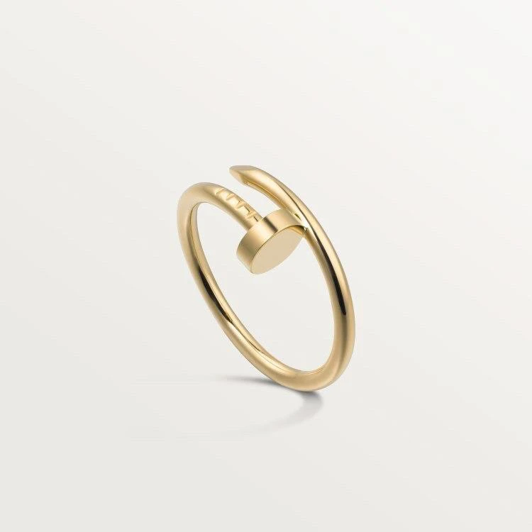 99新 Cartier/卡地亚 壹臻/18k黄金窄版钉子戒指 53 24年59041876