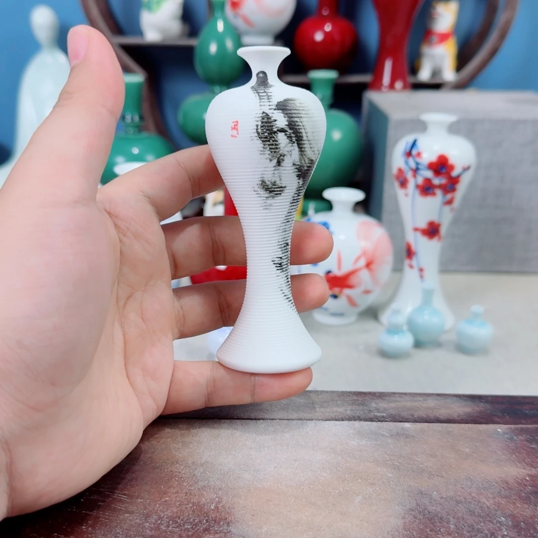 陶瓷手工小花器摆件