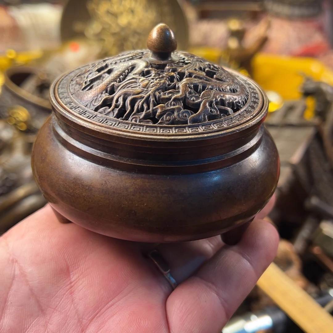 茶壶香炉铜器摆件