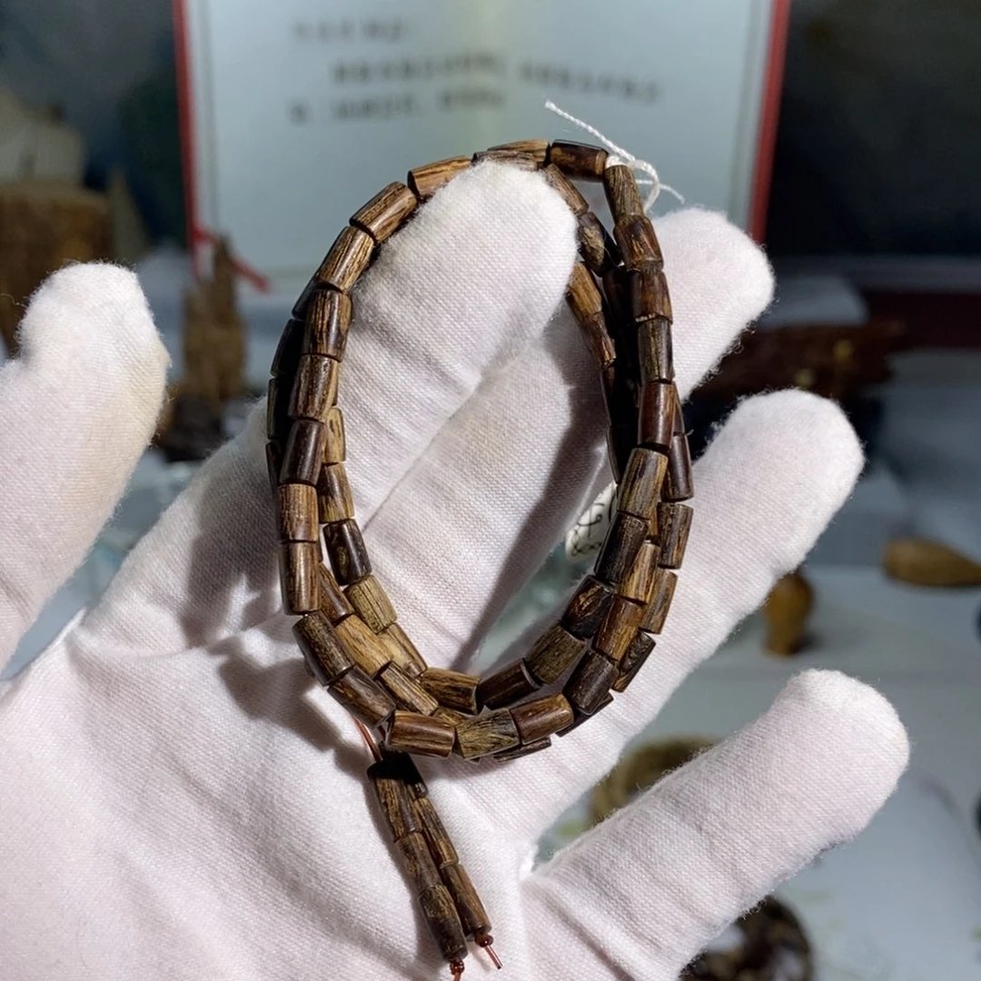 沉香手串马泥涝沉水竹节 7.7克