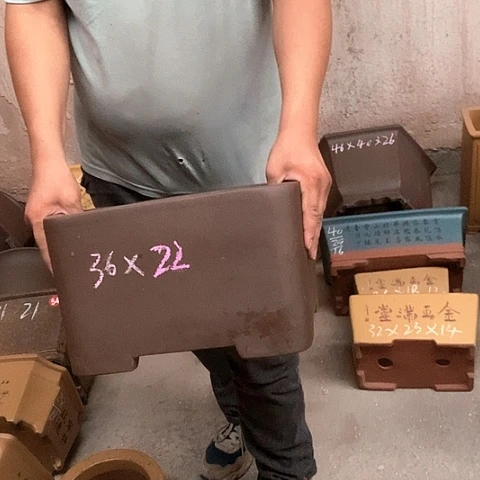紫砂花盆手工制作