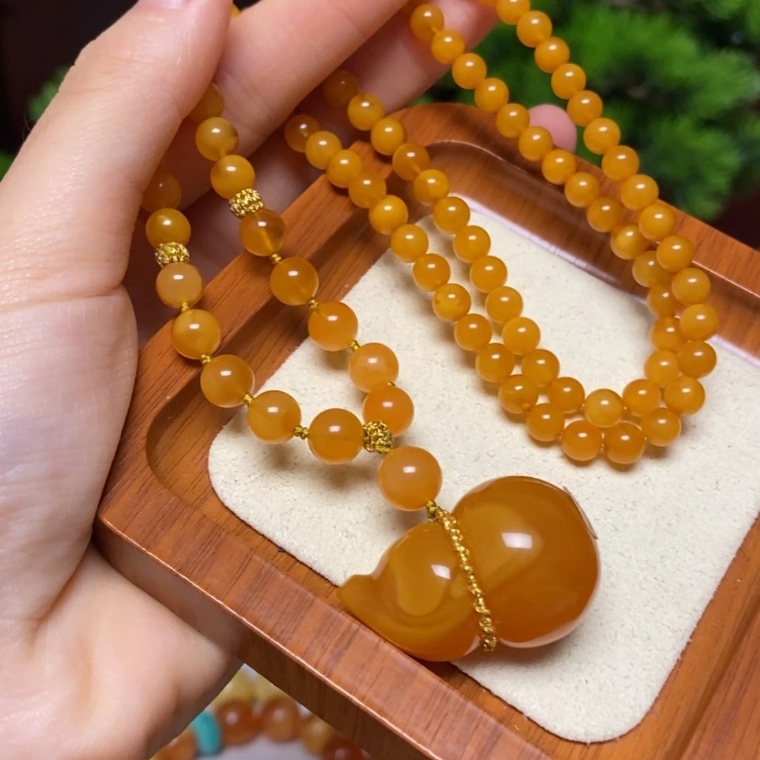 【闪购商品】蜜蜡颈饰未镶嵌项链