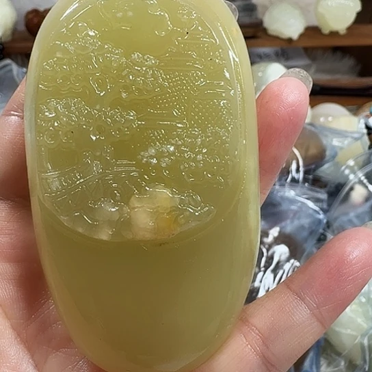 祥***照砖雕石头手把件石头手把件