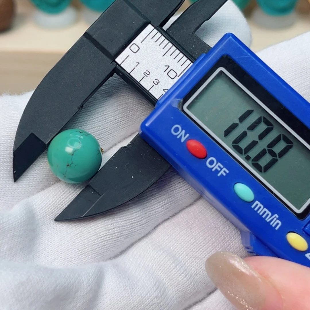 绿松石圆珠未镶嵌