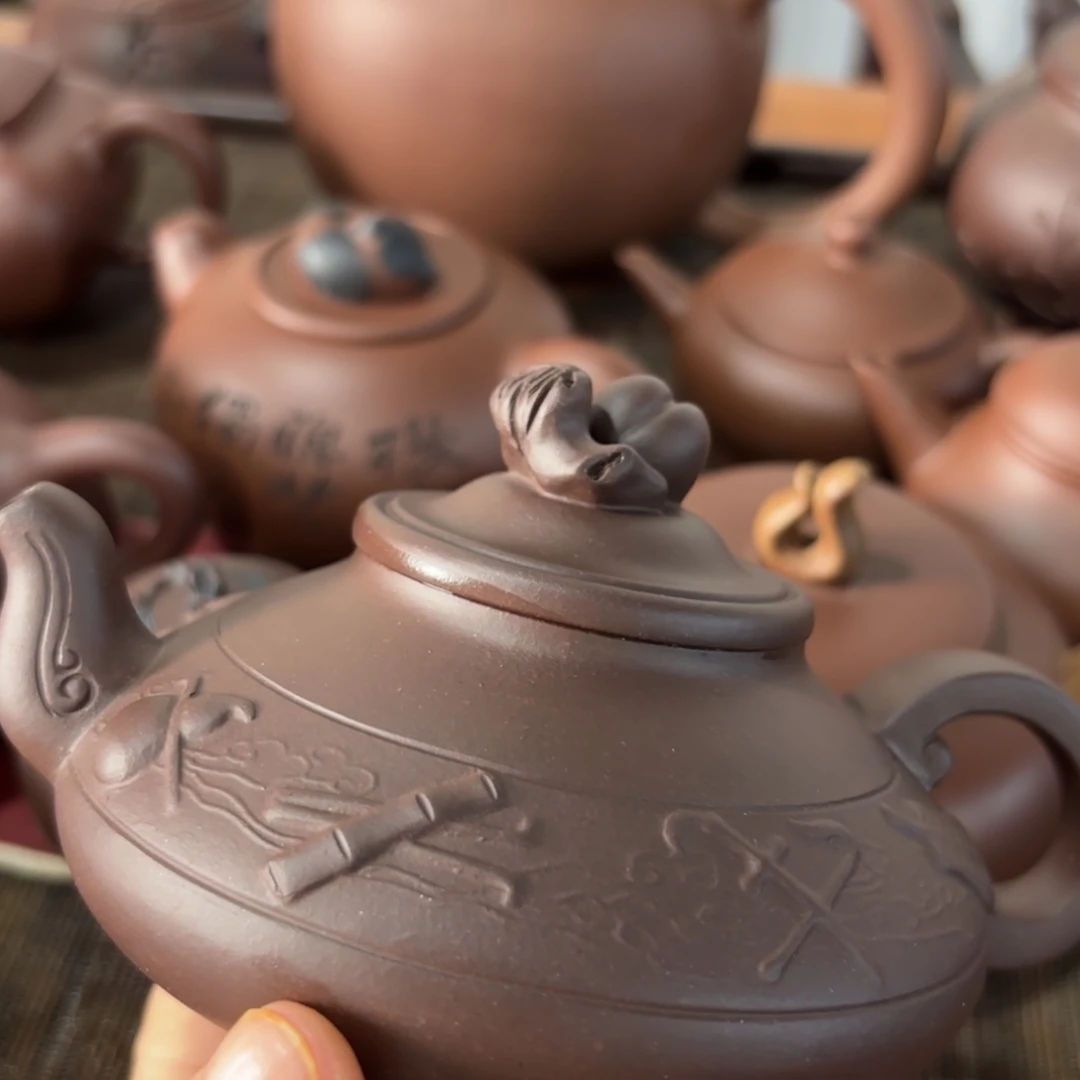 用***8紫砂茶壶紫砂壶上画出这段画来真的好好玩