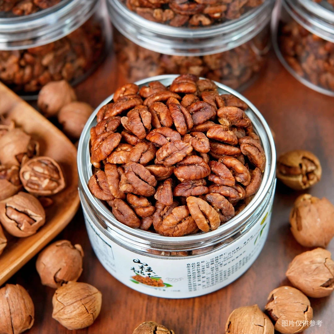 【直播专享】新货临安山核桃仁净重100g每罐奶油味山核桃仁颗粒饱满
