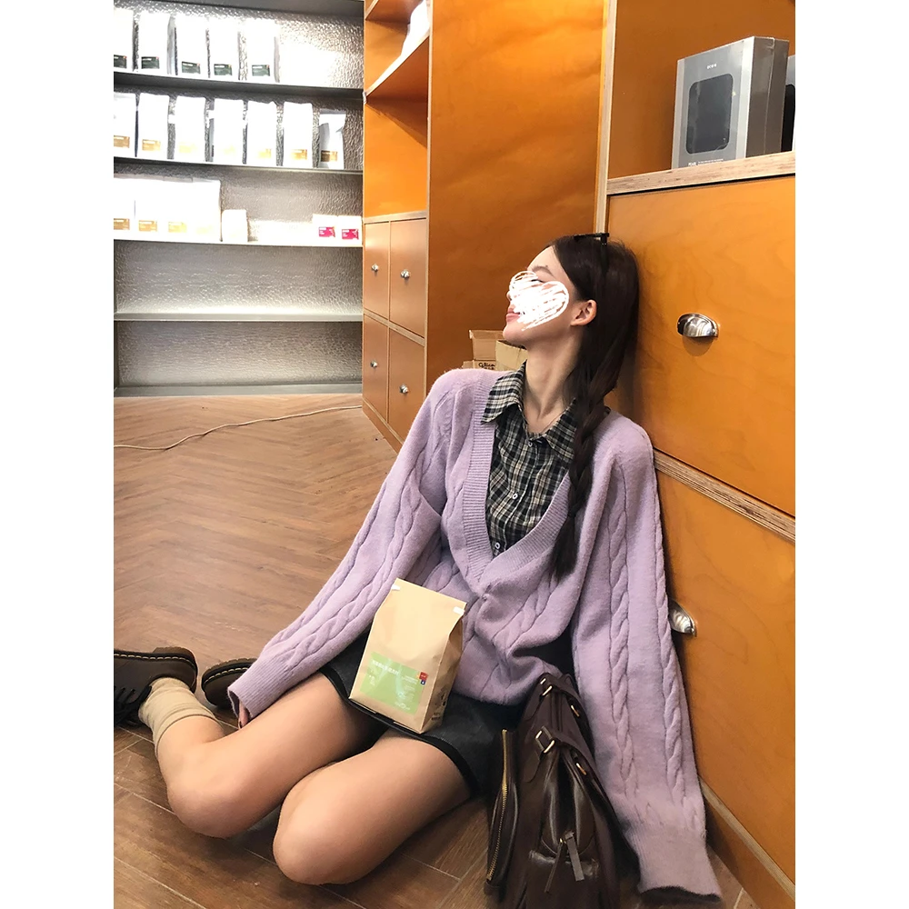 冬季新款假两件毛衣女可外穿内搭上衣针织衫 61320