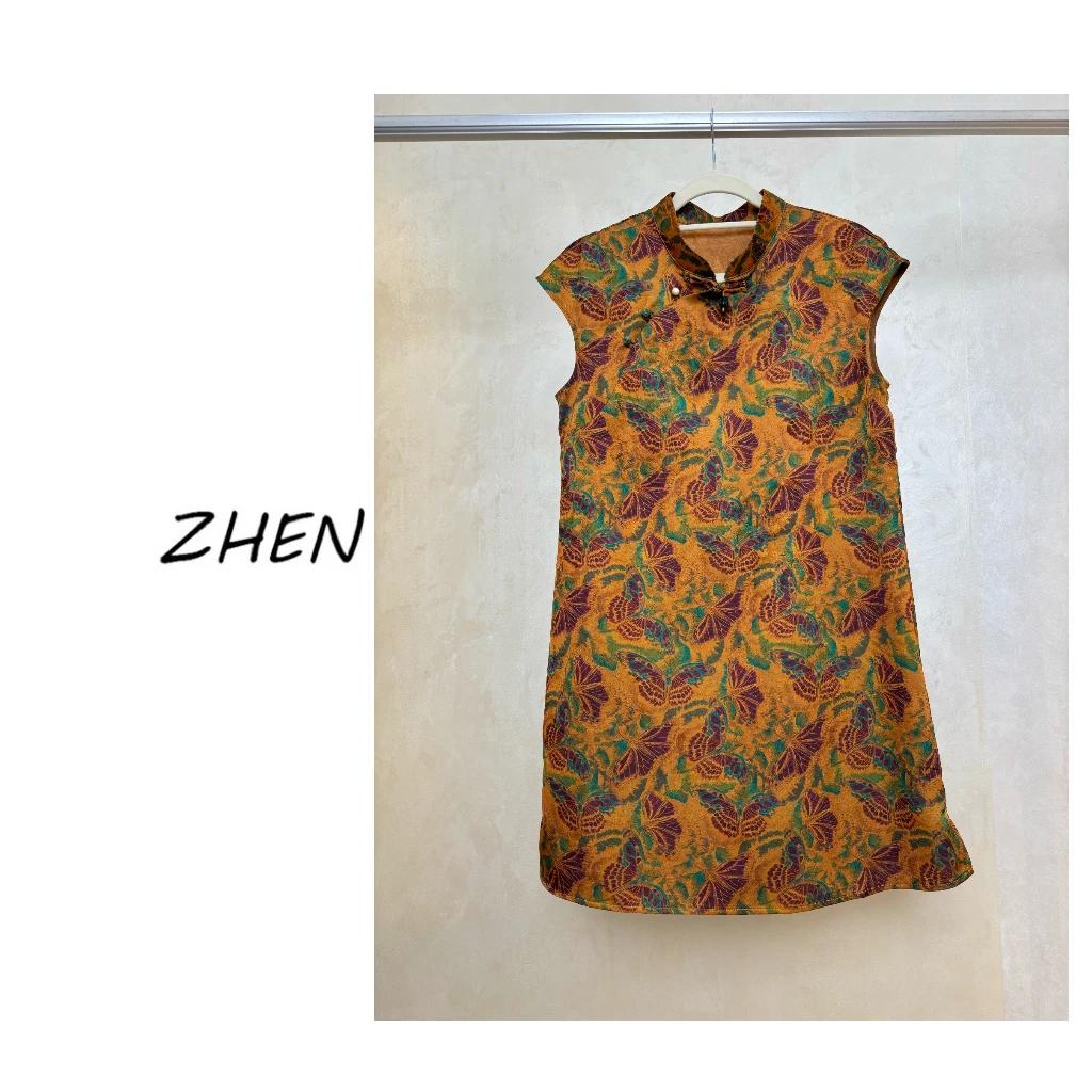 【ZHEN】25K00782 2025新款时尚气质修身显瘦小众设计连衣裙女