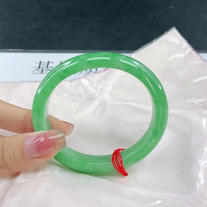 翡翠未镶嵌手镯圈55.4，15035