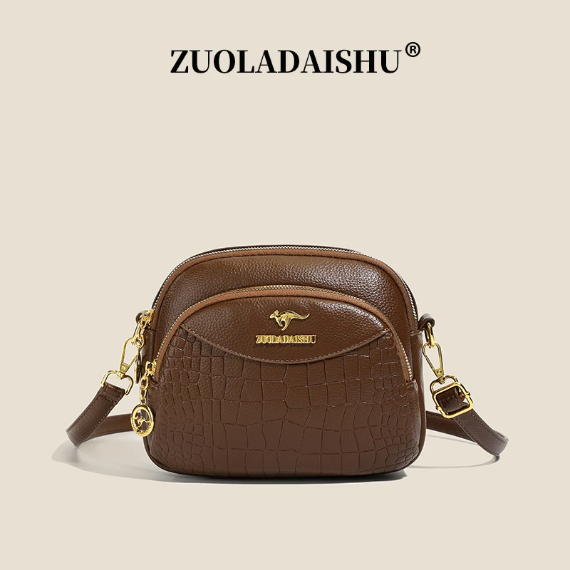 女款包包2025年新款洋气真皮质感单肩包女休闲百搭软皮轻便斜挎包