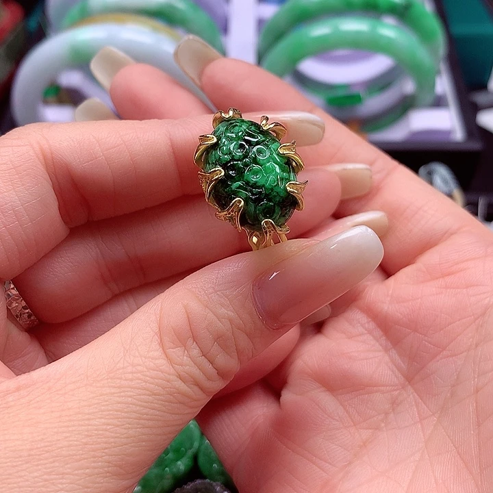 颈饰银S925镶嵌翡翠翡翠