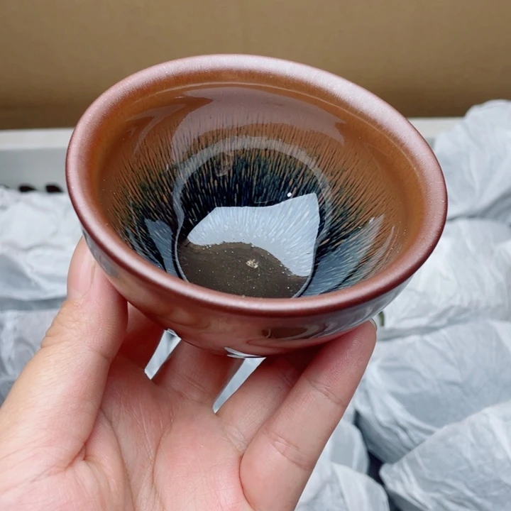 茶盏兔毫束口主人杯