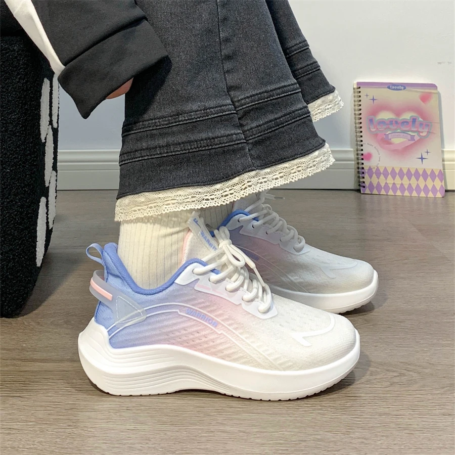 Warrior/回力女款新款百搭爆款网面透气小白鞋户外上班减震运动鞋