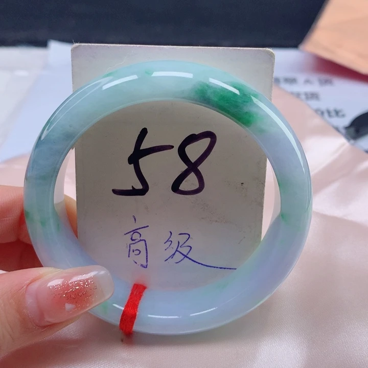 翡翠手镯未镶嵌缅甸天然a货翡翠55