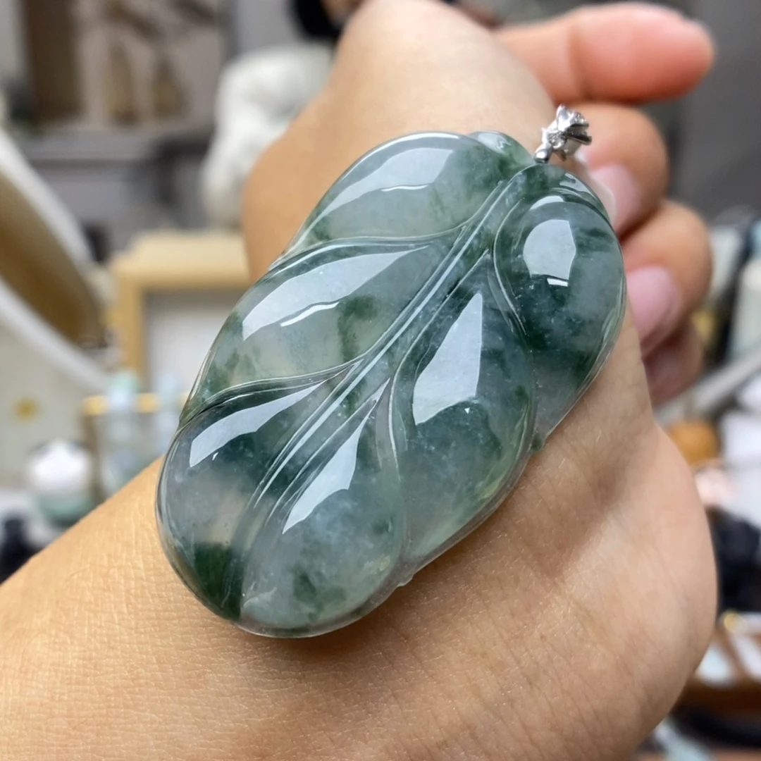 【闪购商品】颈饰银S925镶嵌翡翠20