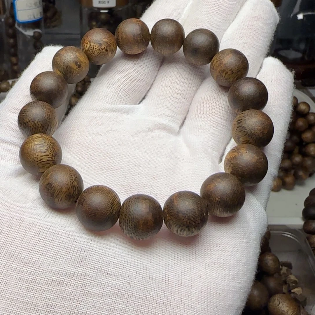 沉香手串7**.海南乌身1.3规格15.2克