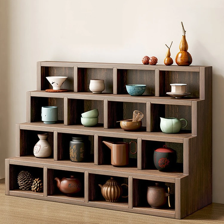 茶杯架子茶具收纳架桌面置物架多宝阁小博古架茶壶架紫砂壶摆放架