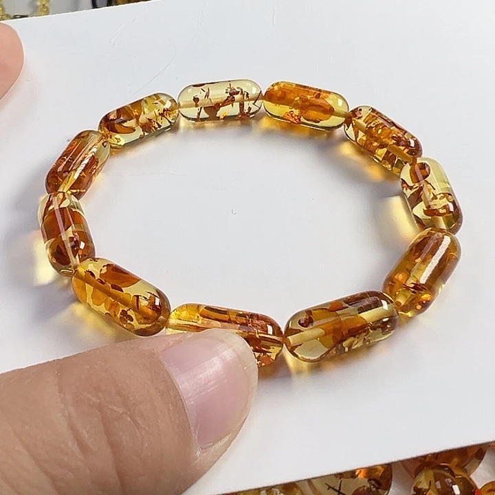 琥珀（花珀）未镶嵌项圈