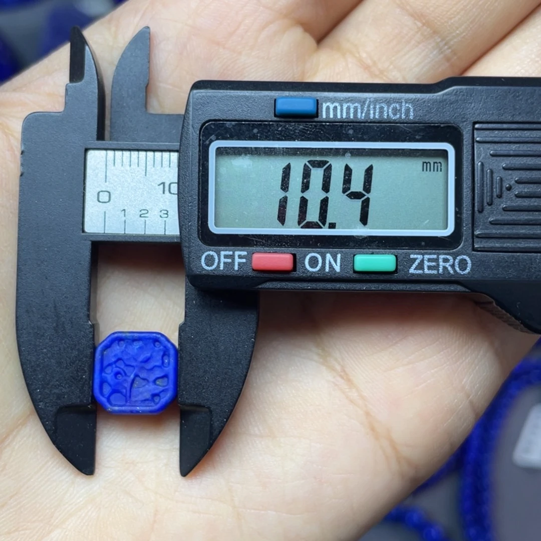 青金石未镶嵌10×10mm莲花配饰