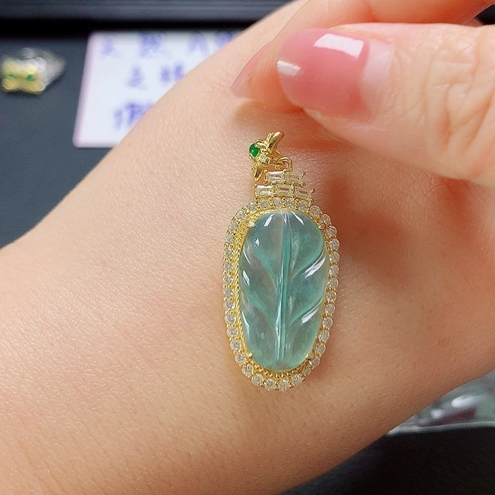 银S925镶嵌戒指翡翠