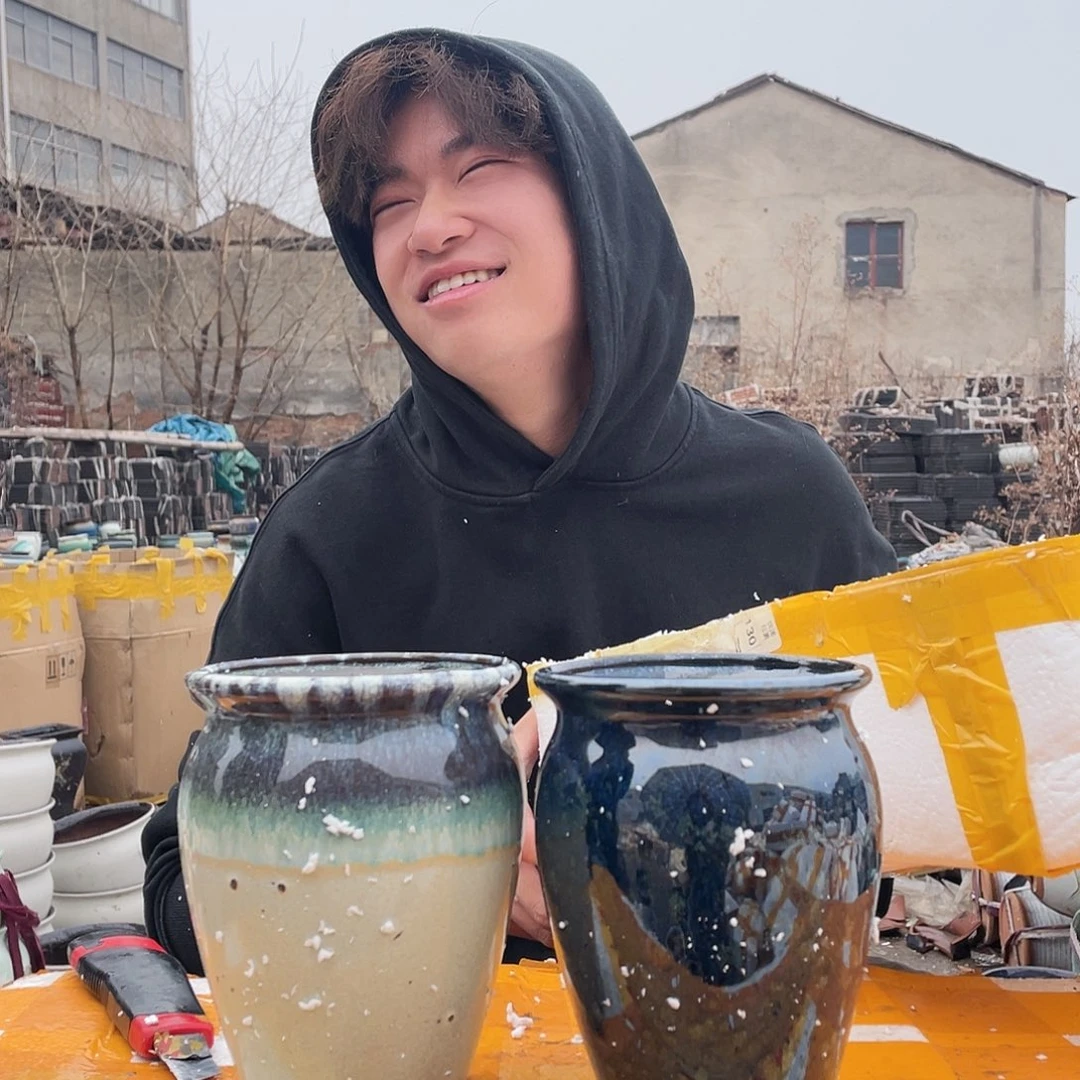 红陶宜兴紫砂花盆