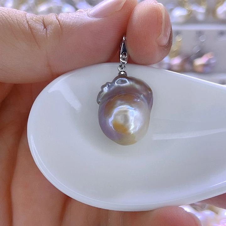 淡水珍珠银S925镶嵌颈饰120