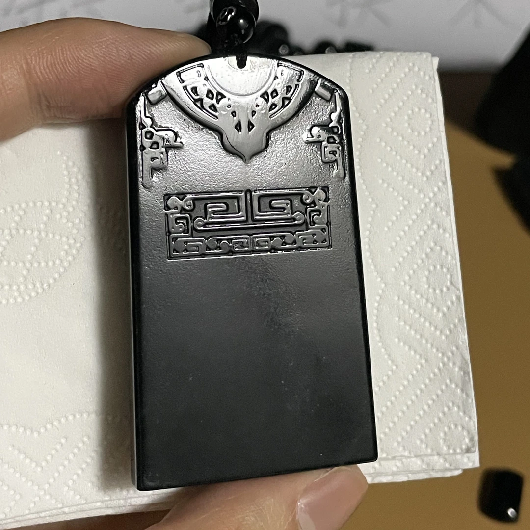 天然翡翠a货 仿古无事牌h