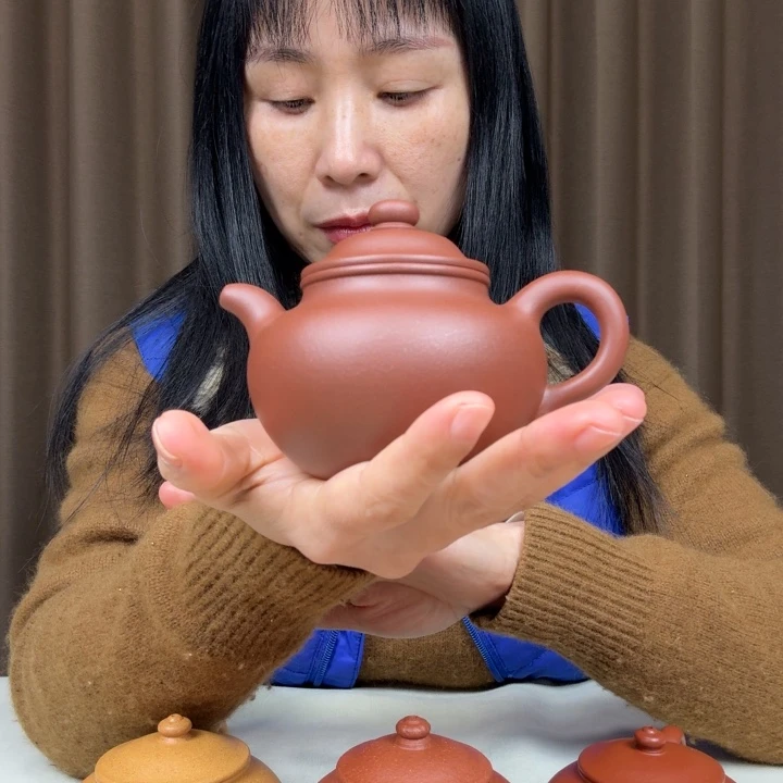 茶壶紫砂40目中槽清莲子190cc半手工