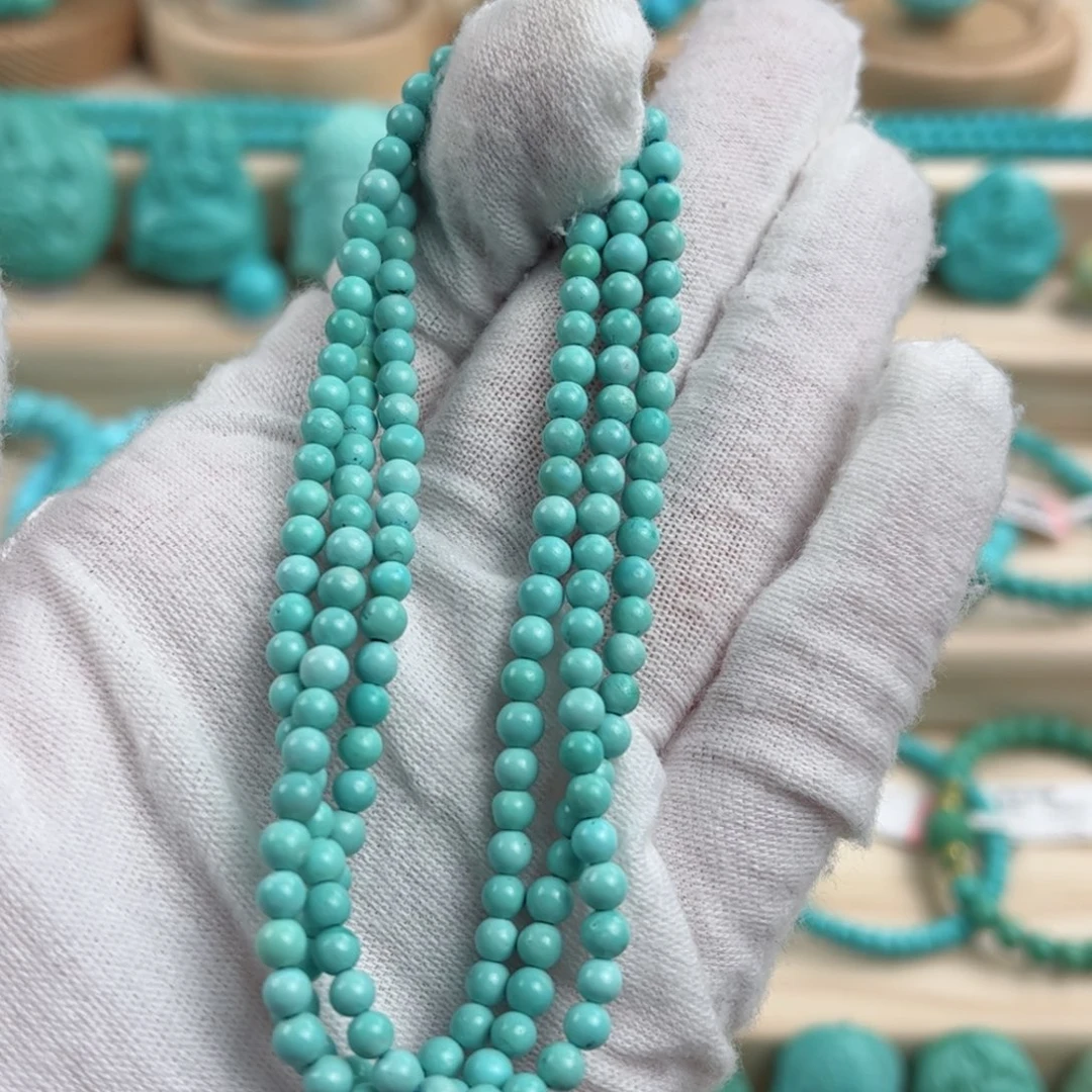 未镶嵌绿松石尺寸3.8mm