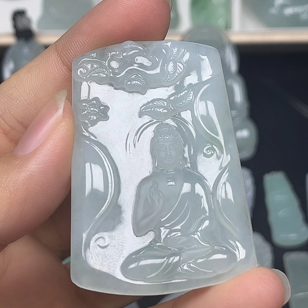 小***橙颈饰未镶嵌翡翠缅甸翡翠