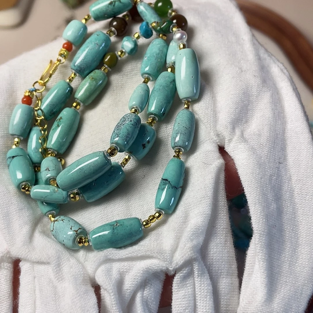 绿松石银S925镶嵌配饰