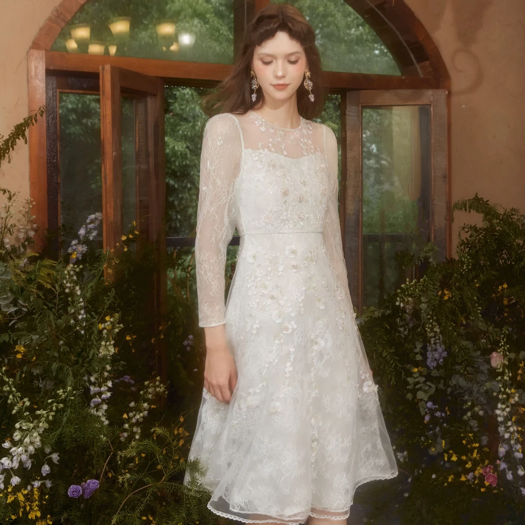 【陈大可专属】Marie Elie【草原精灵】重工钉珠套装EAE12W29161