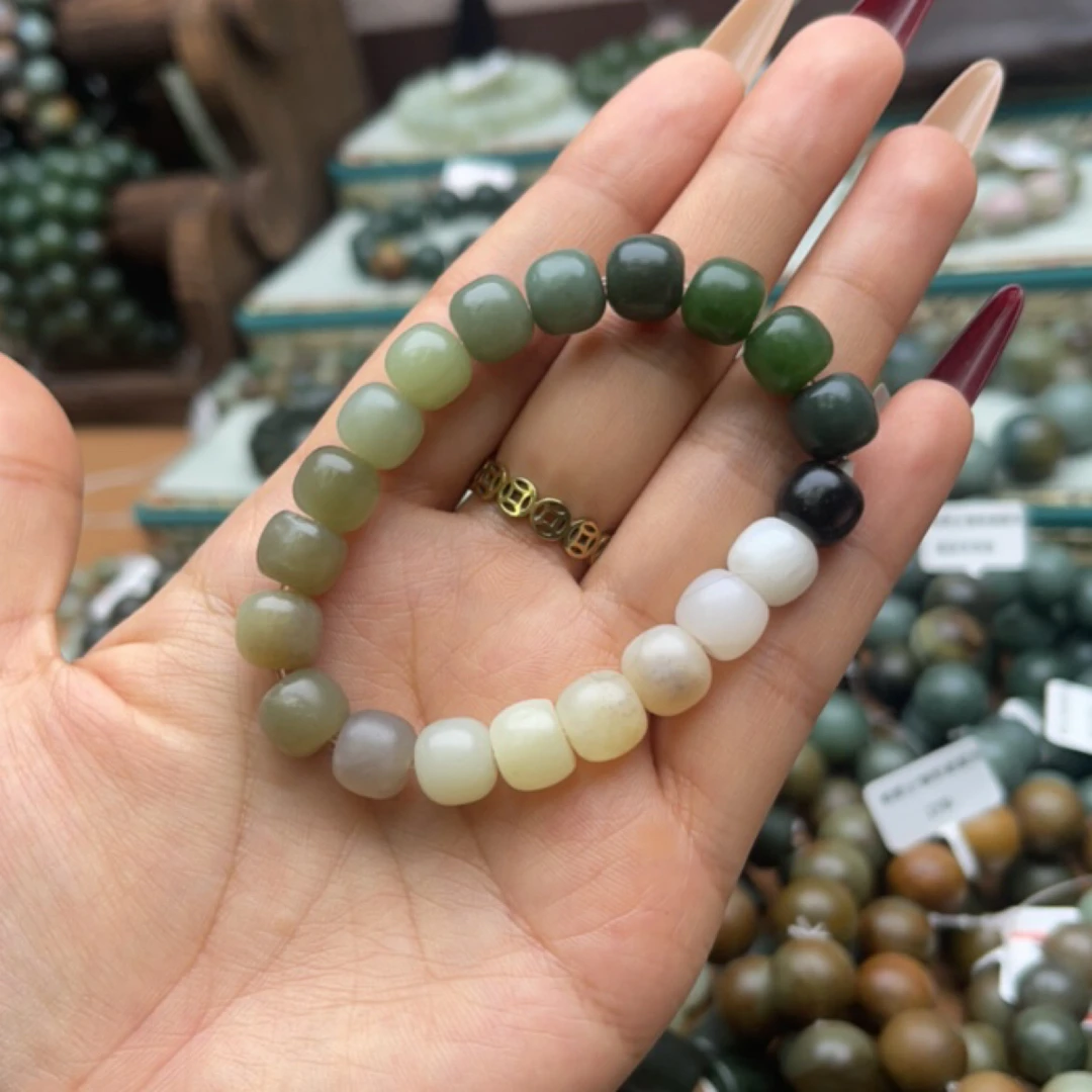 和田玉手串1128z拍一发一