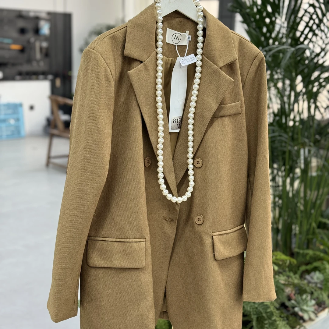 百搭西装女2025春季长袖新款洋气上衣2154