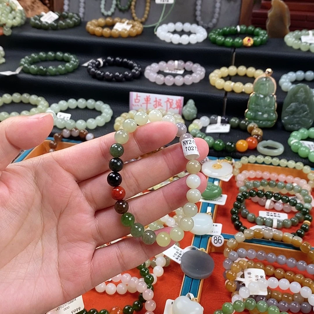 和田玉手链 8MM未镶嵌