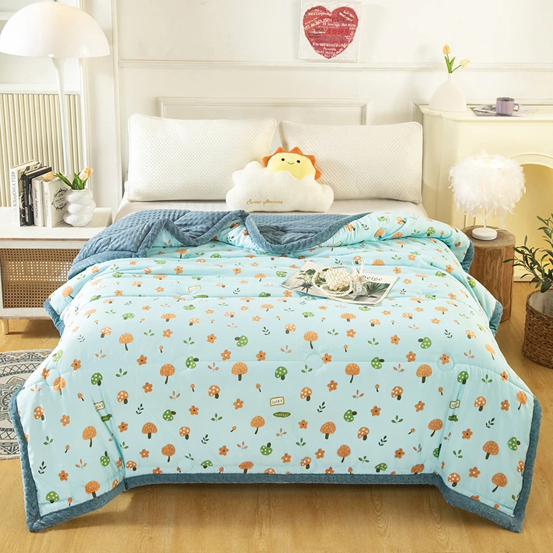 试睡十五天 2024新款豆豆绒保暖被子单人宿舍专用被芯贴身可水洗