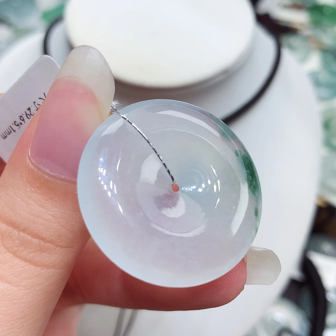 翡翠未镶嵌胸饰翡翠69，29.6/5.1