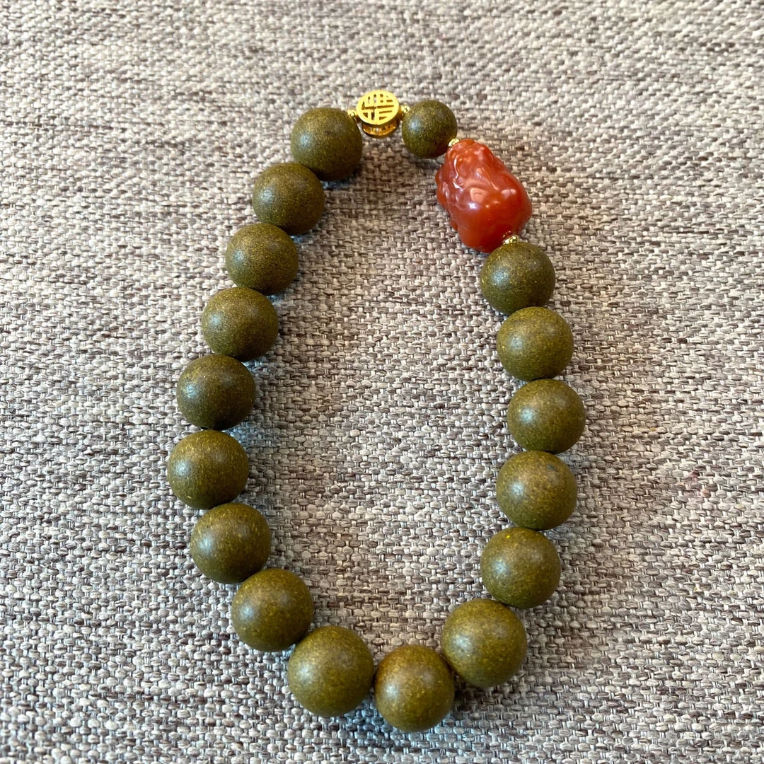 【非遗合香】合香珠  龙隐墨香 1.0 单圈手串 ZJ0297