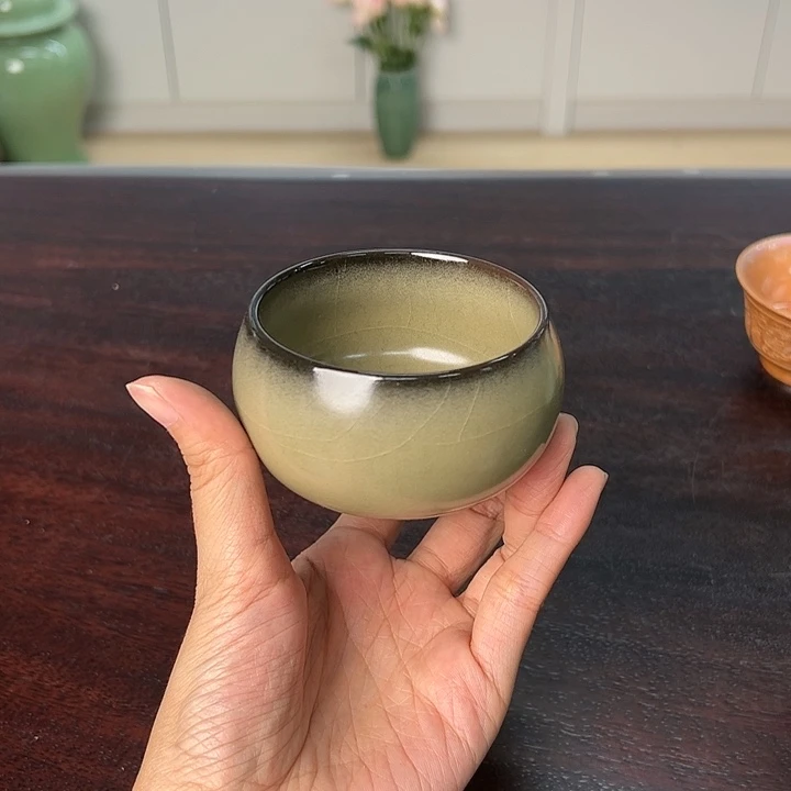 龙泉云间青瓷小米茶器