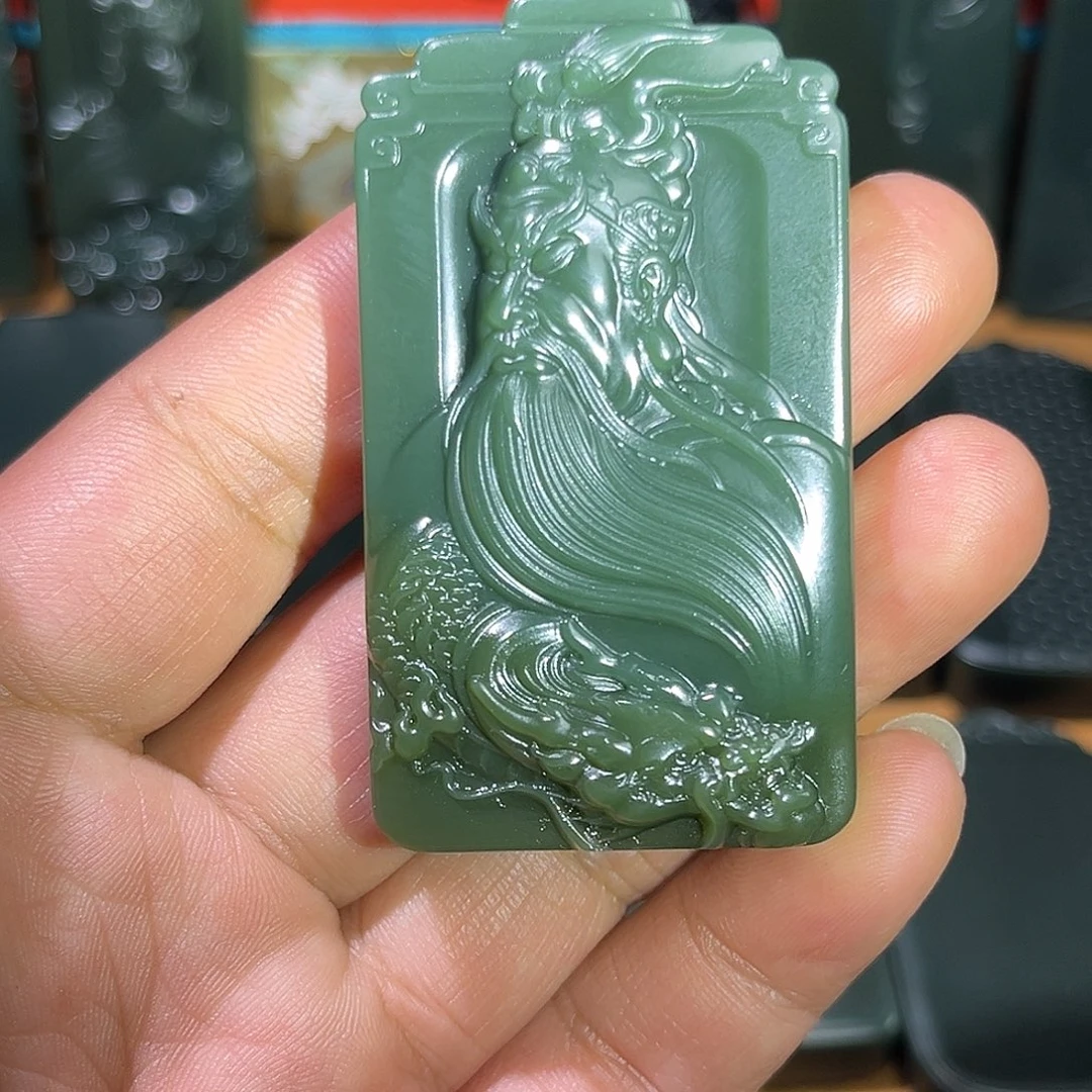 和田玉（青玉）未镶嵌颈饰