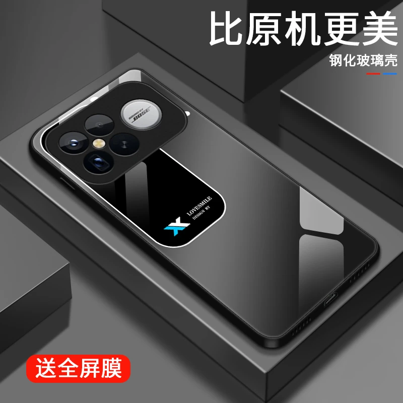 方块视窗适用红米K90ProMax手机壳REDMIK90玻璃壳K90Pro新款限量