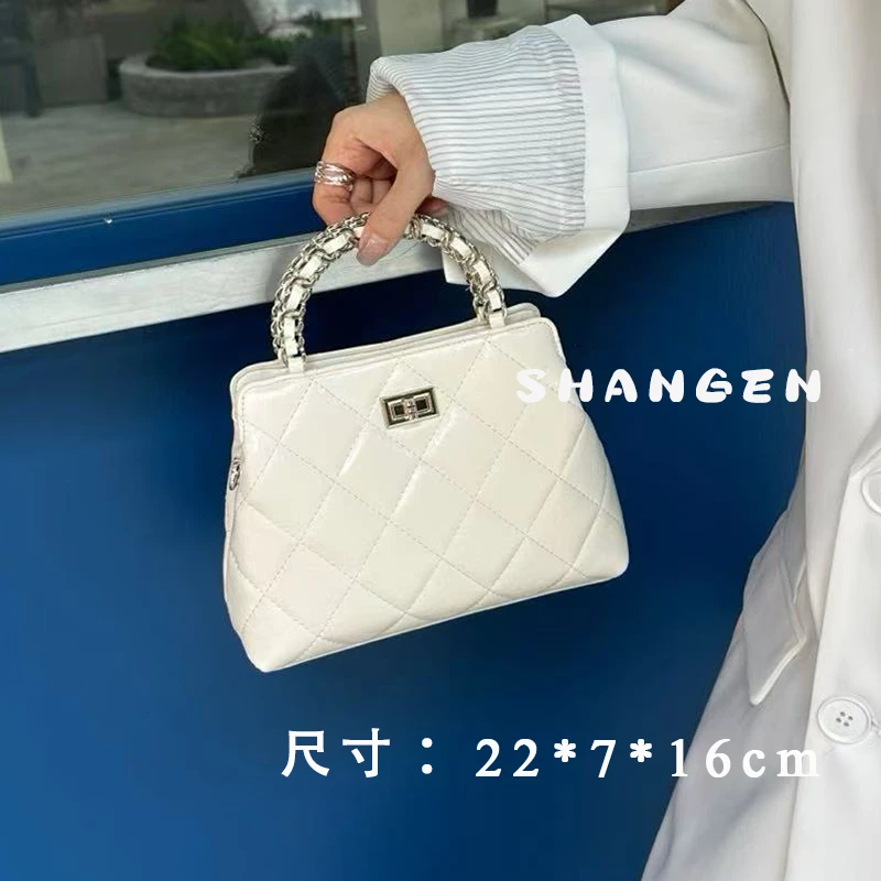 【尚恩CC】SK-92736-米白-轻奢时尚女士新款手提单肩斜挎包