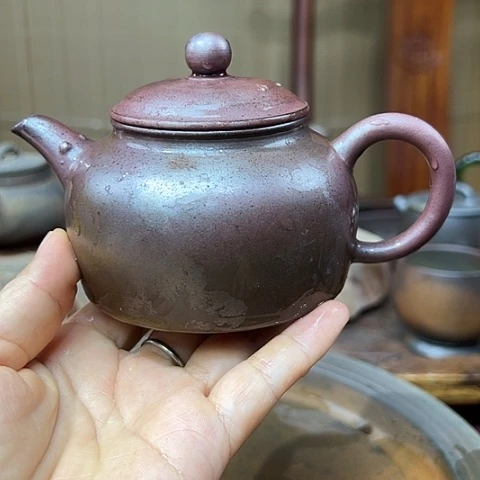 戬谷龙窑柴烧茶壶2