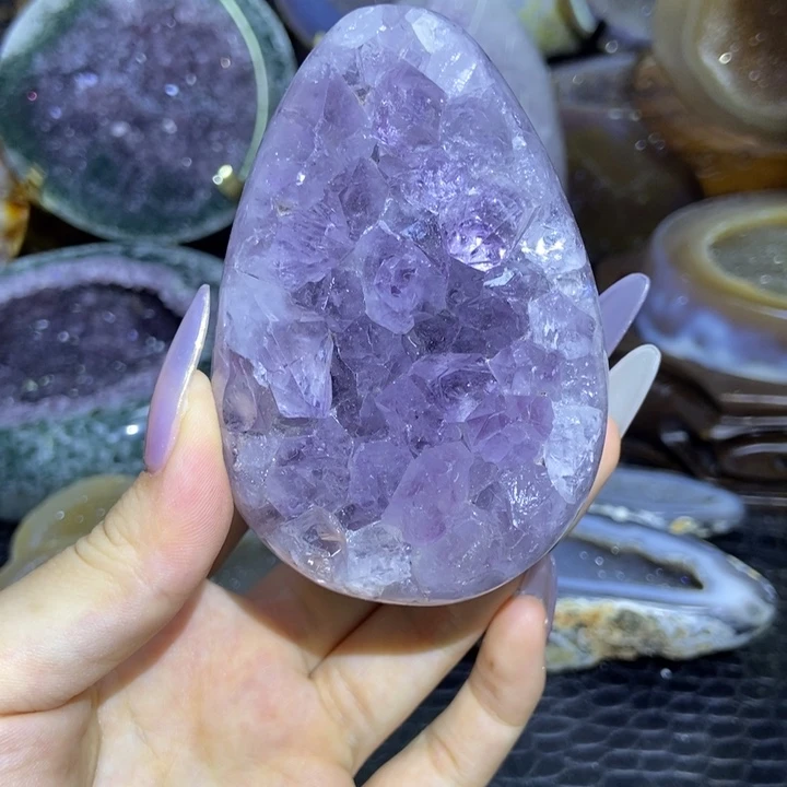 未镶嵌珠宝半成品水晶恐龙蛋